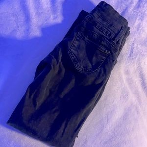 size 1 ultra high rise black skinny jeans from Urban Planet